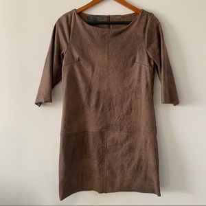 Dress with a Suede Look